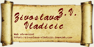 Živoslava Vladičić vizit kartica